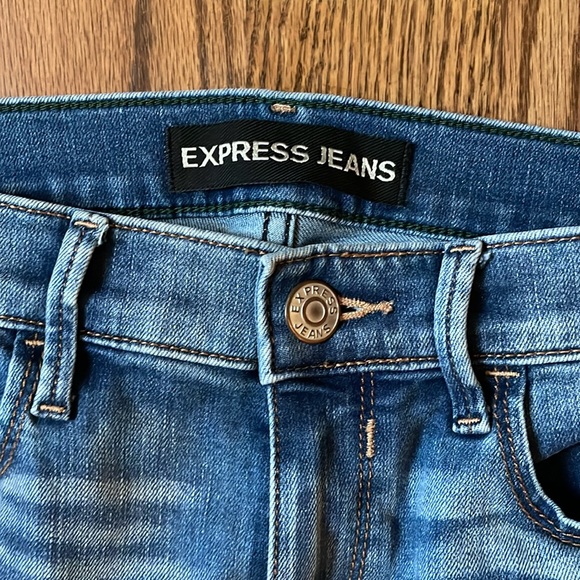 Express Jeans Distressed Size 4 R - Picture 3 of 7